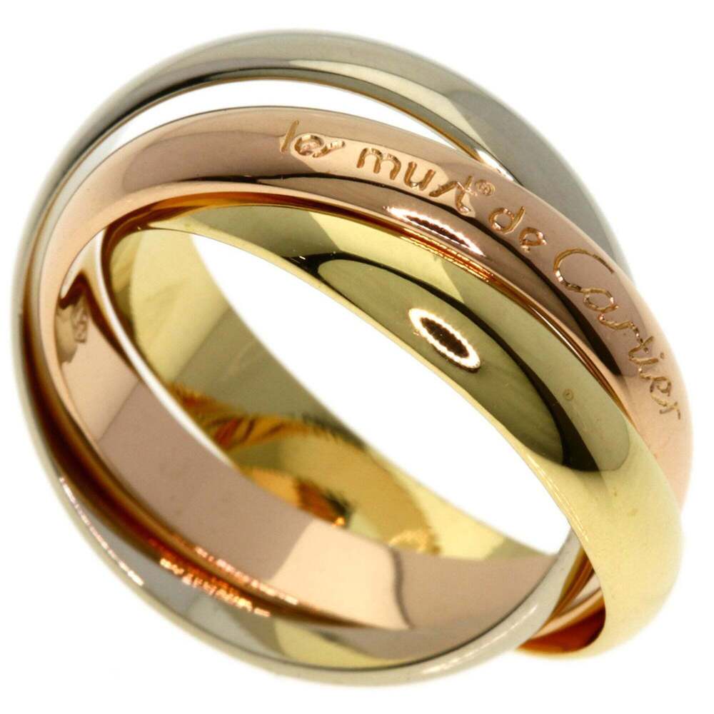 CARTIER 18k Gold Trinity Ring #53